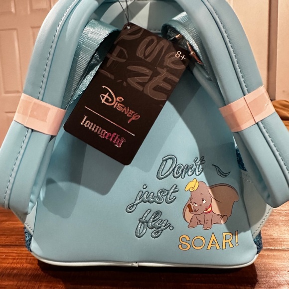 Loungefly Exclusive Disney Dumbo Sequin Backpack NWT Blue - Picture 7 of 15